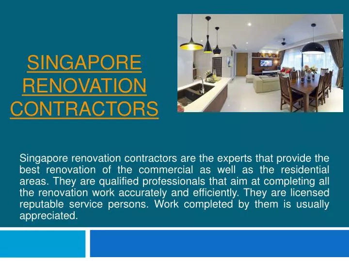 singapore renovation contractors