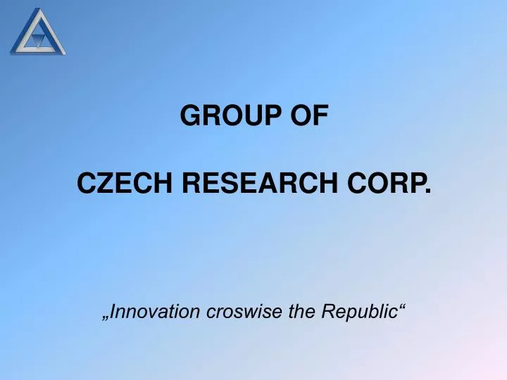 group of czech research corp