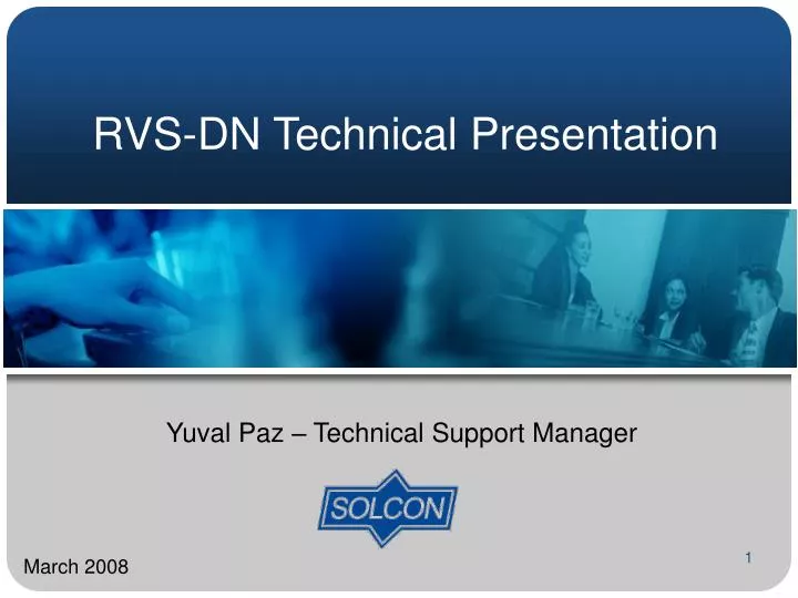 rvs dn technical presentation