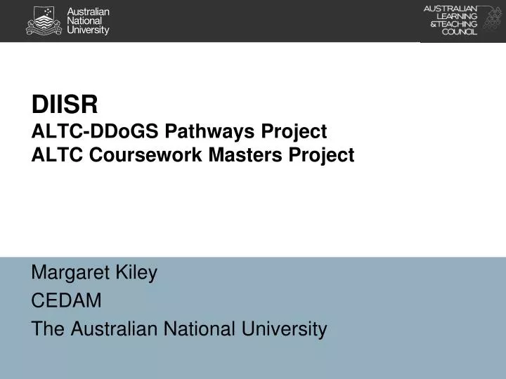 diisr altc ddogs pathways project altc coursework masters project