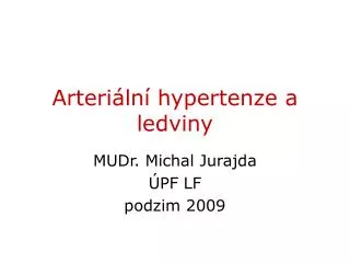 arteri ln hypertenze a ledviny