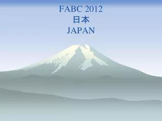 FABC 2012 ?? JAPAN