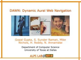 DAWN: Dynamic Aural Web Navigation