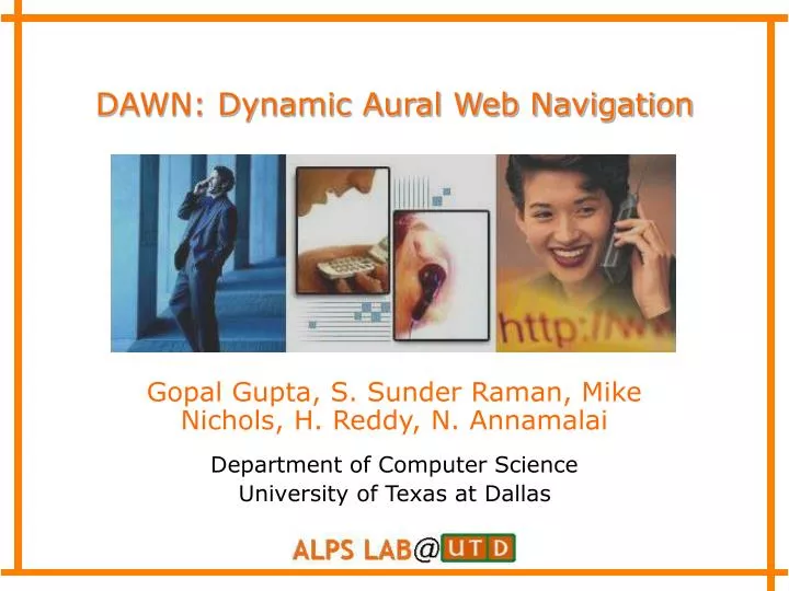 dawn dynamic aural web navigation