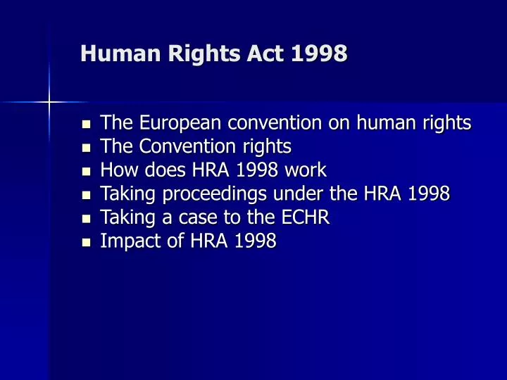 human rights act 1998