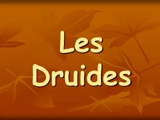 les druides