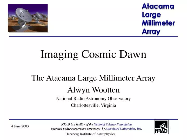 imaging cosmic dawn