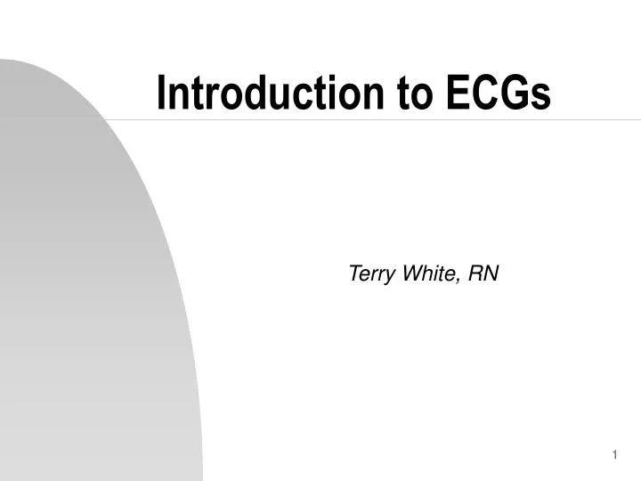 introduction to ecgs