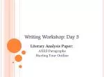 Writing Workshop: Day 3 - slide 1