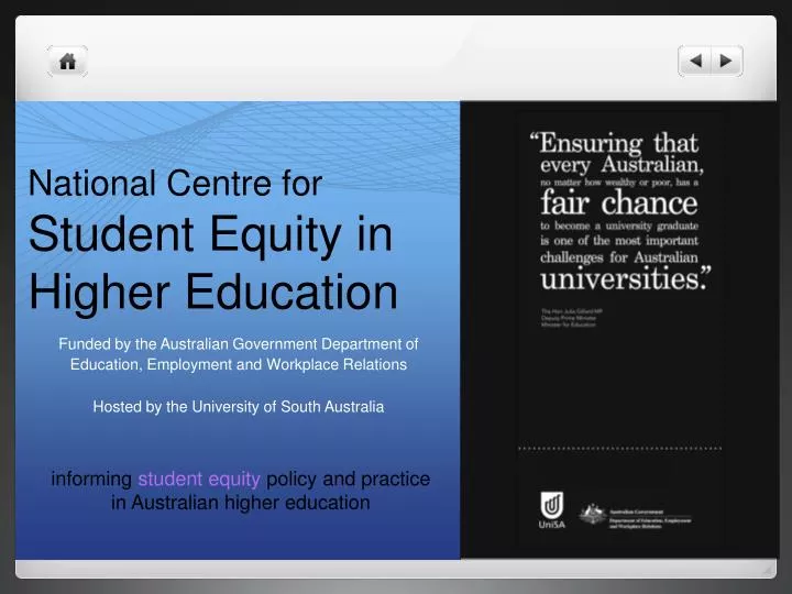 national centre for student equity in higher education