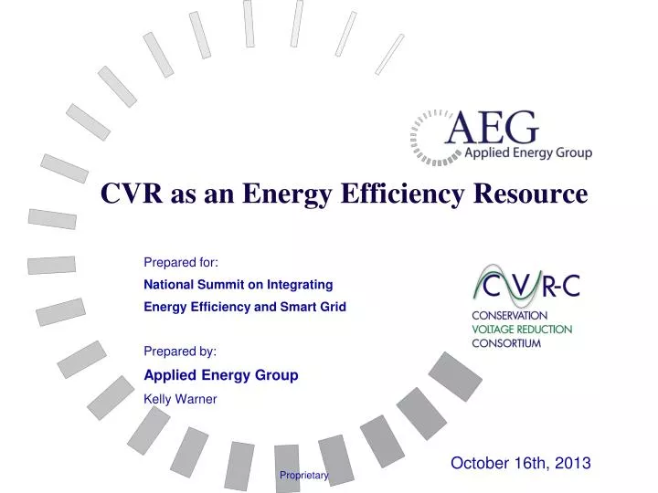 cvr as an energy efficiency resource
