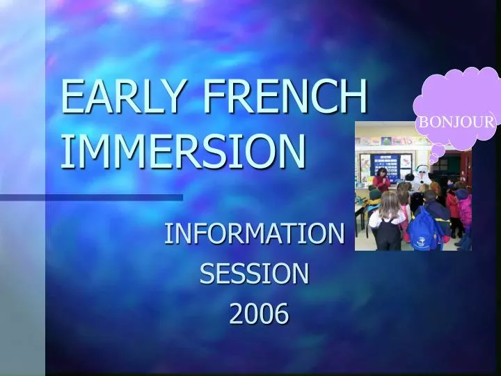 early french immersion