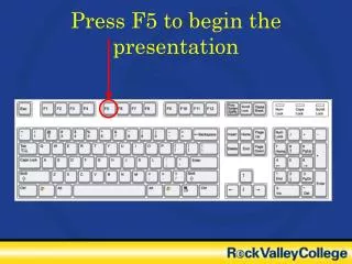 Press F5 to begin the presentation