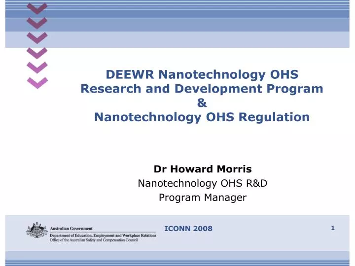 deewr nanotechnology ohs research and development program nanotechnology ohs regulation