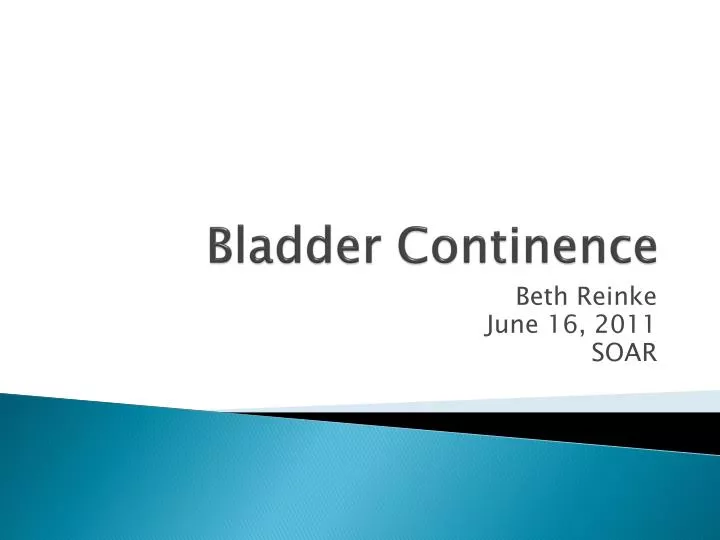bladder continence
