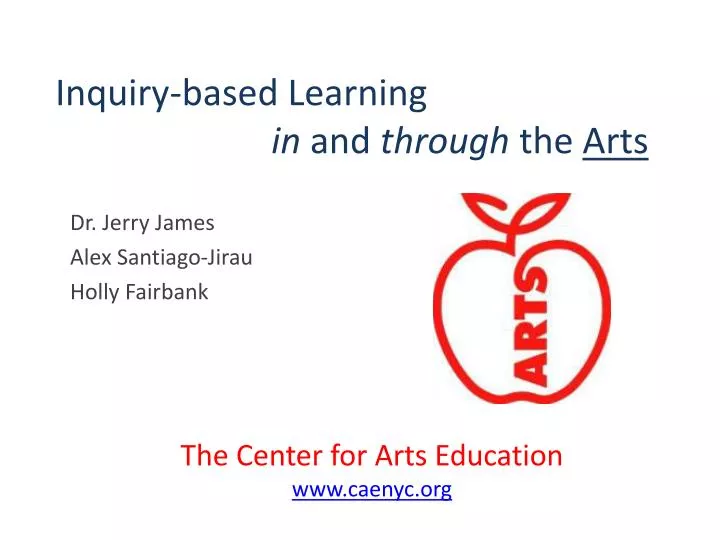 inquiry based learning in and through the arts