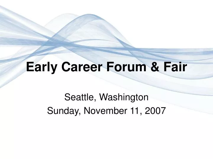 early career forum fair