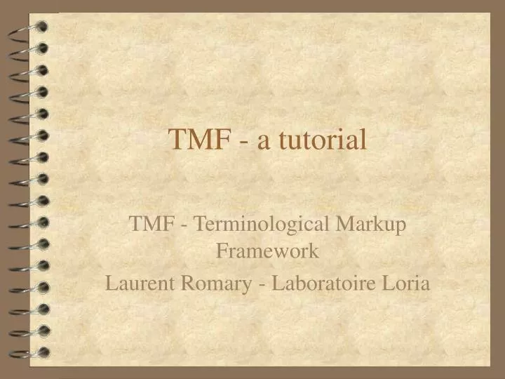 tmf a tutorial
