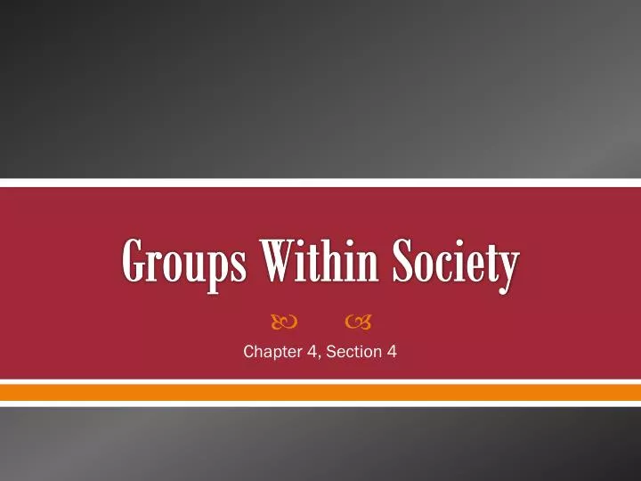 groups within society