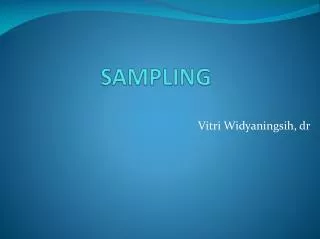 sampling