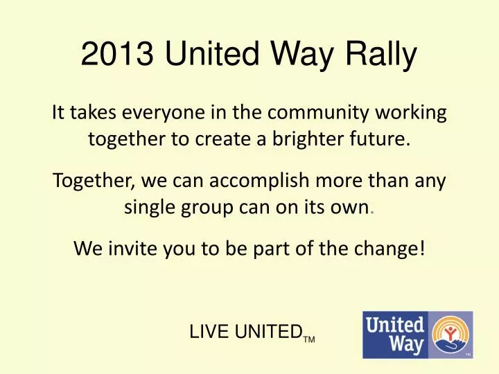 2013 united way rally
