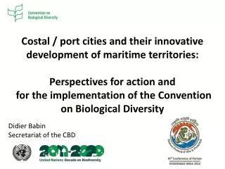 Costal / port cities and their innovative development of maritime territories: