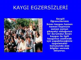 kaygi egzers zler