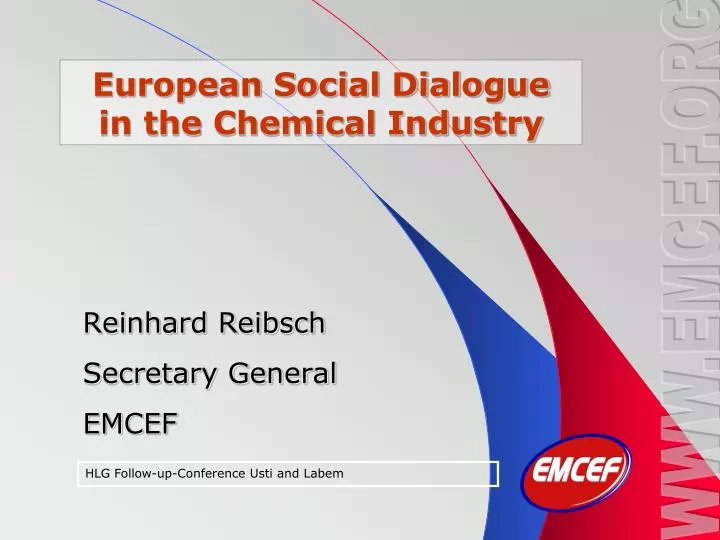 european social dialogue in the chemical industry