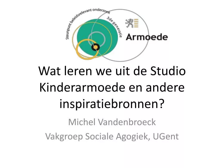 wat leren we uit de studio kinderarmoede en andere inspiratiebronnen