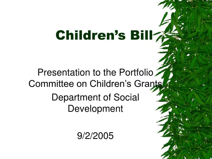 children s bill