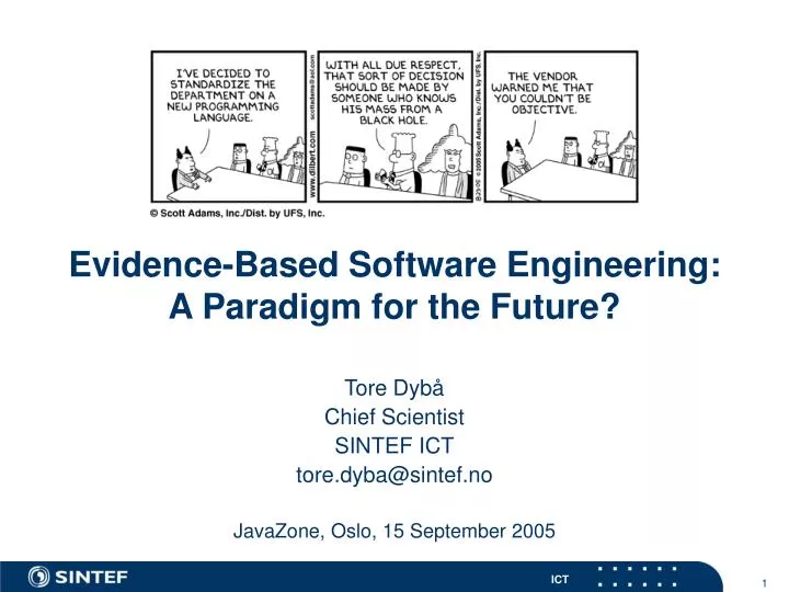 evidence based software engineering a paradigm for the future