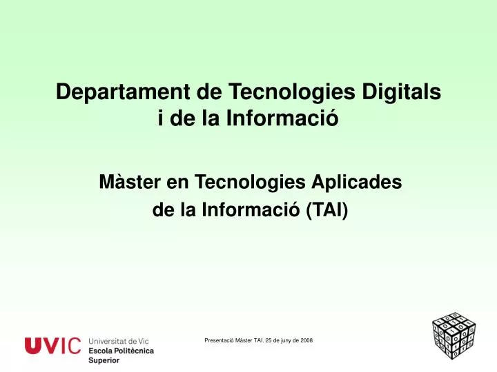 departament de tecnologies digitals i de la informaci