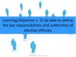 Comprehensive Election Training for Police Personnel - slide 1