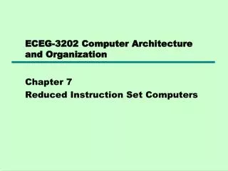 eceg 3202 computer architecture and organization