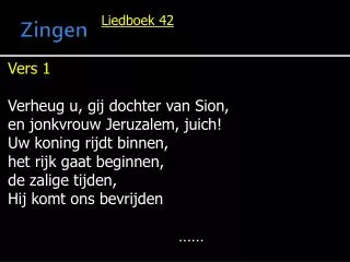 zingen