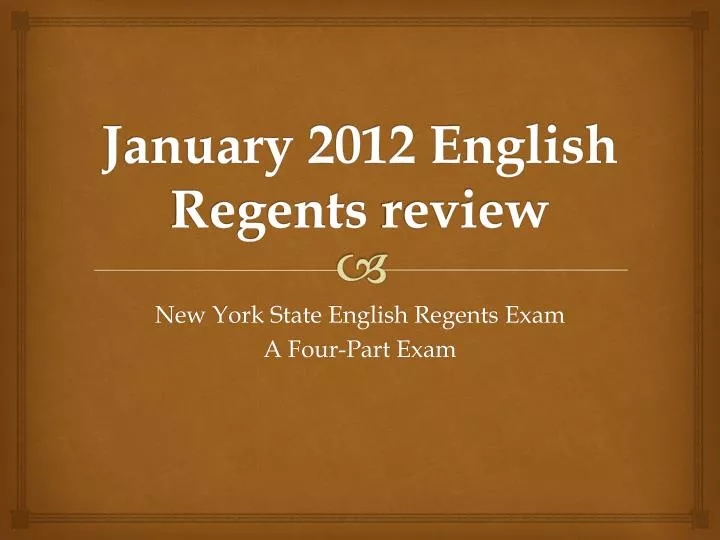 january 2012 english regents review
