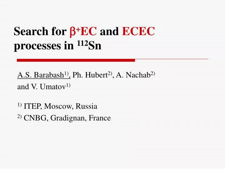 search for ec and ecec processes in 112 sn