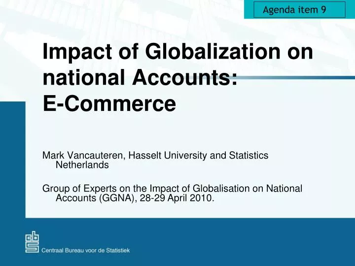 impact of globalization on national accounts e commerce