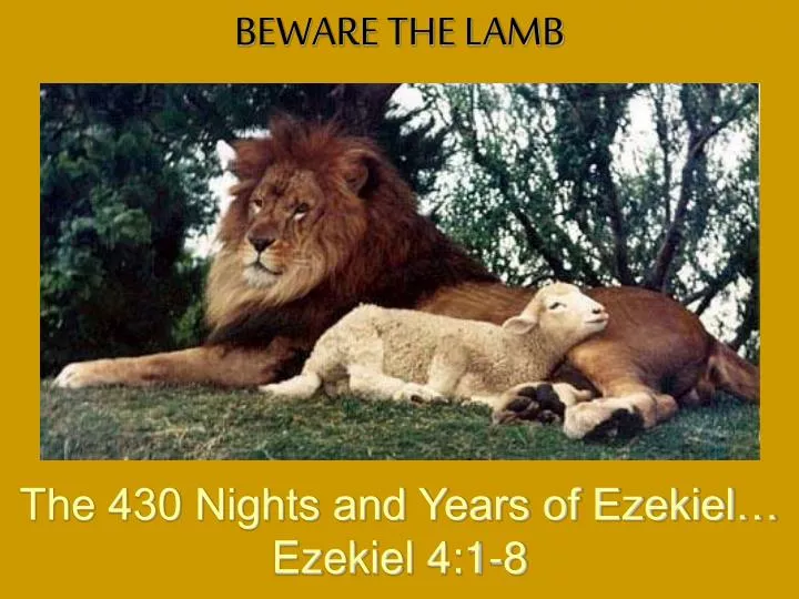 the 430 nights and years of ezekiel ezekiel 4 1 8