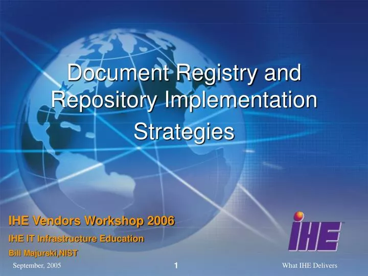 document registry and repository implementation strategies
