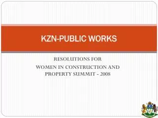 KZN-PUBLIC WORKS