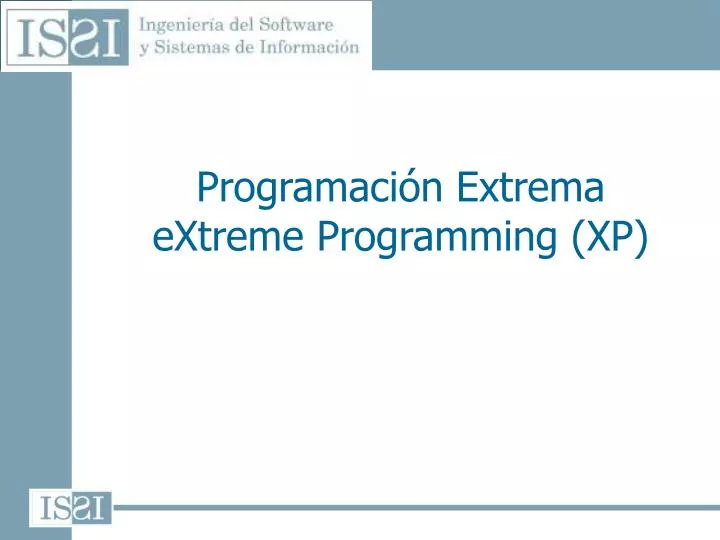 programaci n extrema extreme programming xp