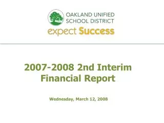 2007-2008 2nd Interim Financial Report