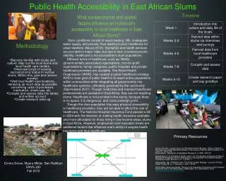 Public Health Accessibility in East African Slums