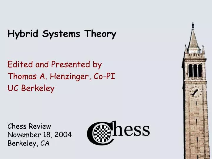 hybrid systems theory