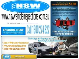 Fax : 02 9822 8004 | Email: info@nswvehicleinspections.au