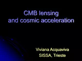 CMB lensing and cosmic acceleration