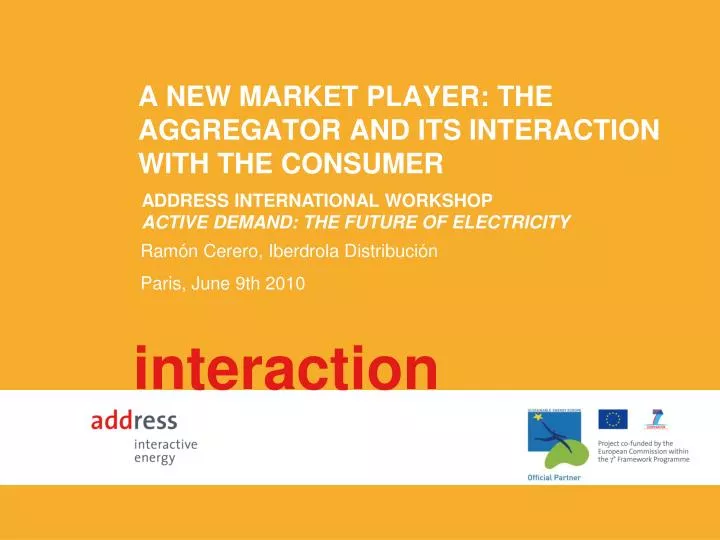 a new market player the aggregator and its interaction with the consumer