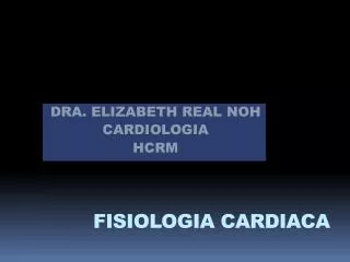 fisiologia cardiaca
