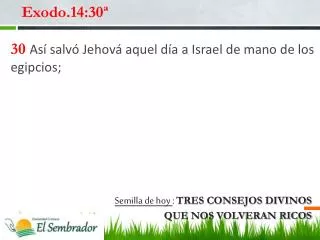 exodo 14 30